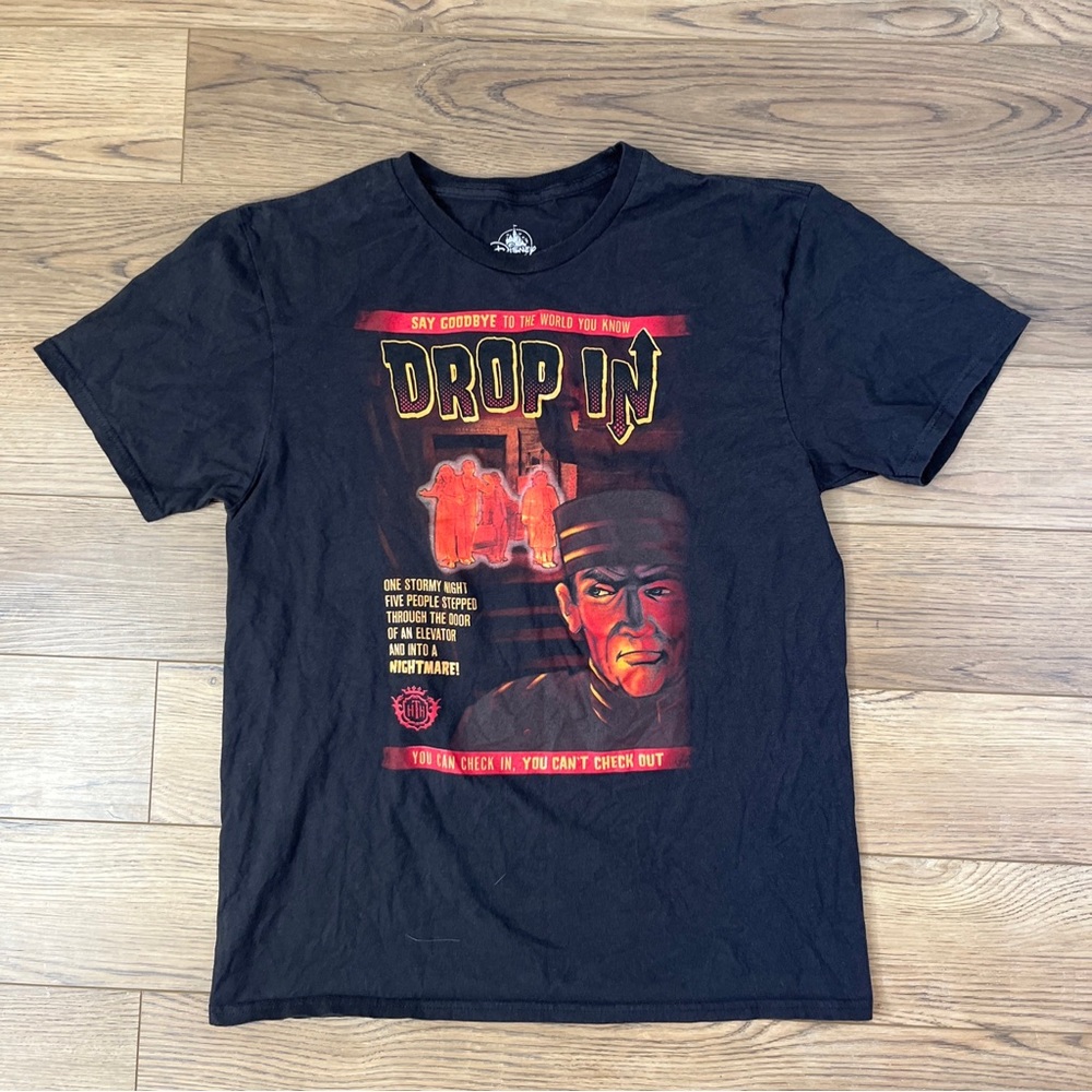 Walt Disney World Tower of Terror “Drop In” Short Sleeve Graphic T Shirt Size M